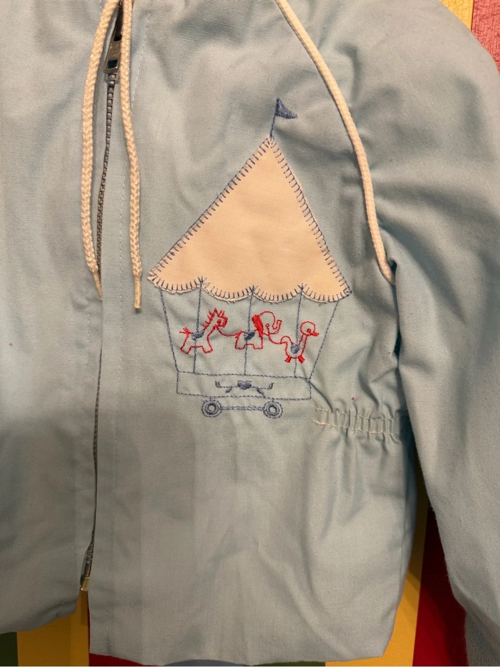 Vintage 1980’s Quiltex Jacket with Carousel Embroidery